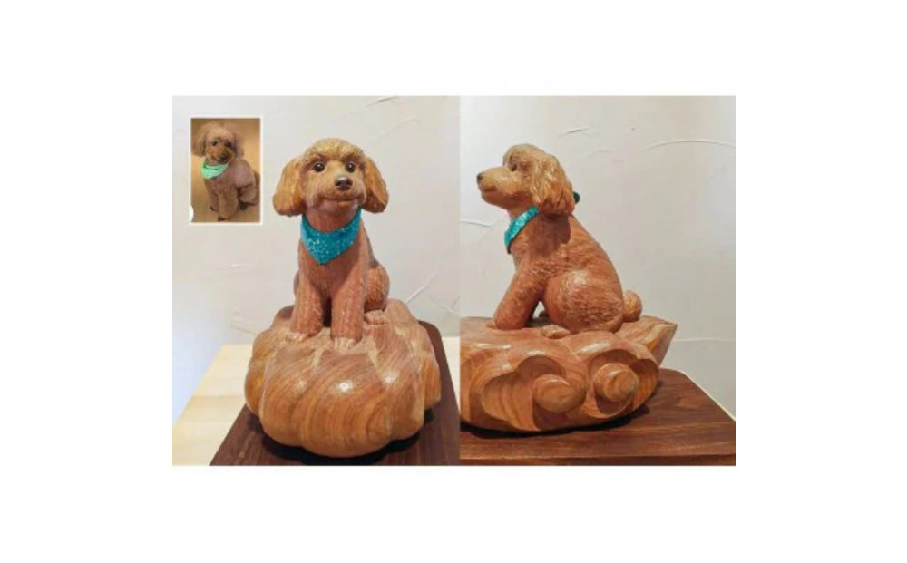 木彫 メモリアル ペット オーダーメイド