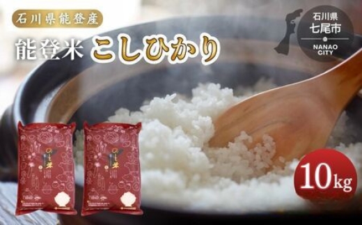 令和7年産 コシヒカリ 能登米 (5kg×2袋) ｜ 世界農業遺産に認定された『能登の里山里海』で育まれたお米 国産 石川県 七尾市 ※2026年6月〜発送