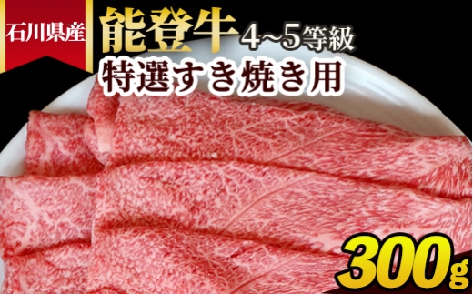 石川県産 能登牛（4〜5等級）特選すき焼き用 300g