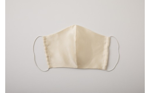 【大正2年創業の絹織物メーカーがつくるマスク】SILK MASK 007015  Ivory/アイボリー　1枚