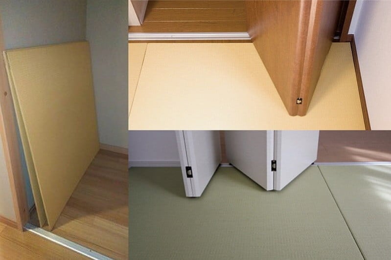 【置くだけでくつろげる畳空間に】 8ミリ置き畳「凪-NAGI-」新銀白色　1枚 