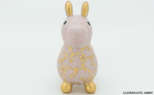 【RODY×九谷焼】九谷焼ロディ「白粒盛金桜花唐草文(ピンク)」仲田錦玉