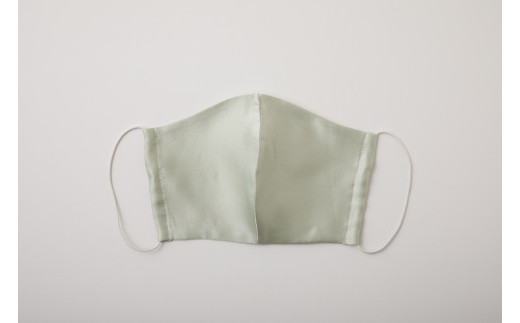 【大正2年創業の絹織物メーカーがつくるマスク】SILK MASK 007015　Mint Green/ミントグリーン　1枚