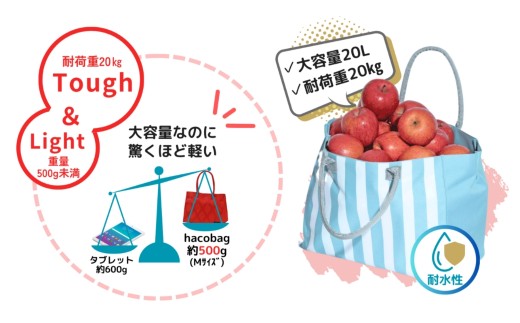 hacobag ハコバッグ （柄：マヨリカ） トートバッグ 丈夫 大容量 | 石川県 小松市