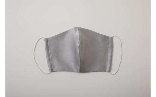 【大正2年創業の絹織物メーカーがつくるマスク】SILK MASK 007015　Light Gray/ライトグレー　1枚