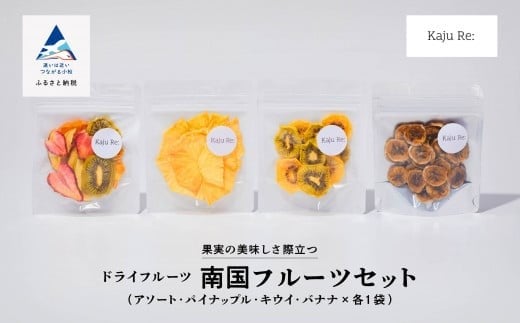 Kaju Re: 南国フルーツセット  ドライフルーツ りんご パイナップル キウイ みかん 苺 バナナ ｜ 石川県 小松市 【Kaju Re:】