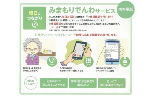 郵便局のみまもりサービス「みまもりでんわサービス」（携帯電話、12カ月間） 