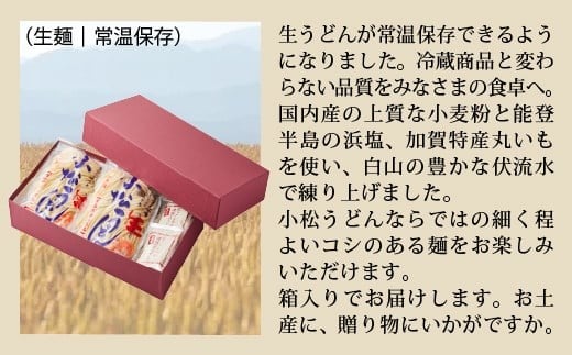小松うどん 生麺 温用だし付 8人前｜石川県 小松市