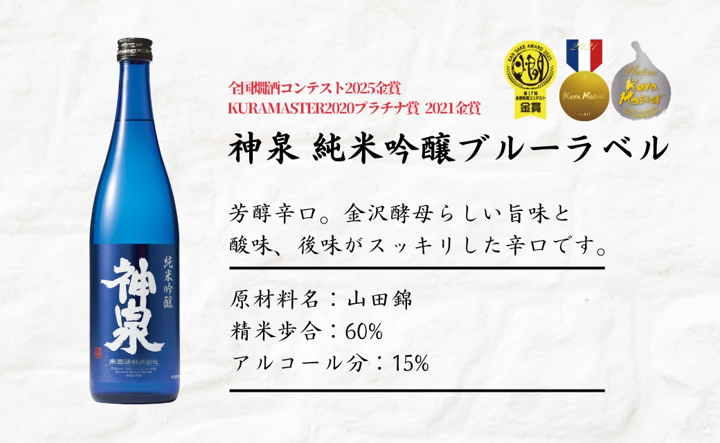 【3ヶ月定期便】 数量限定 日本酒 神泉 おすすめセット（720ml×2本）×3ヶ月 お酒 父の日 ギフト お花見 プレゼント | 石川県 小松市 北陸 【東酒造】