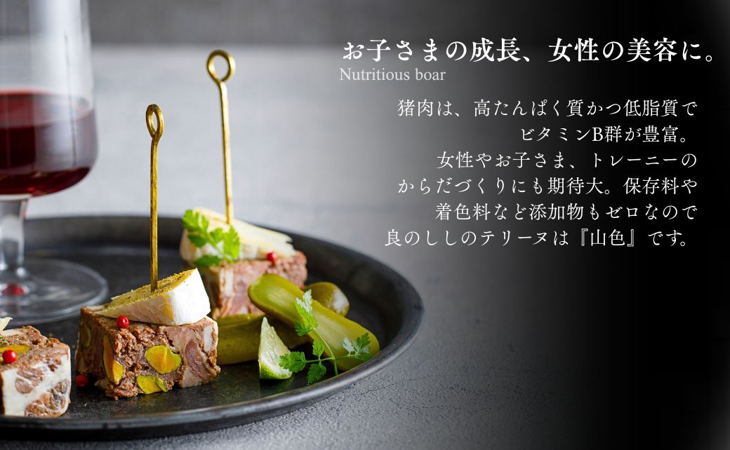 良のししのテリーヌ 2包装（約240g） テリーヌ いのしし ジビエ ギフト 小松市 石川県 014080【良のしし】