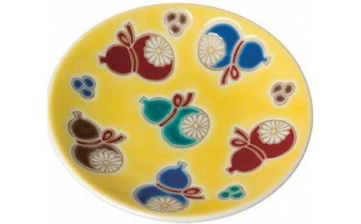 【かわいい九谷焼】縁起小皿コレクションⅡ 4枚 お皿 おしゃれな小皿 和食器セット 化粧箱入 ギフト プレゼント