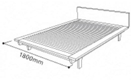 スリットベッド 　クイーン　ブラックチェリー　無垢材