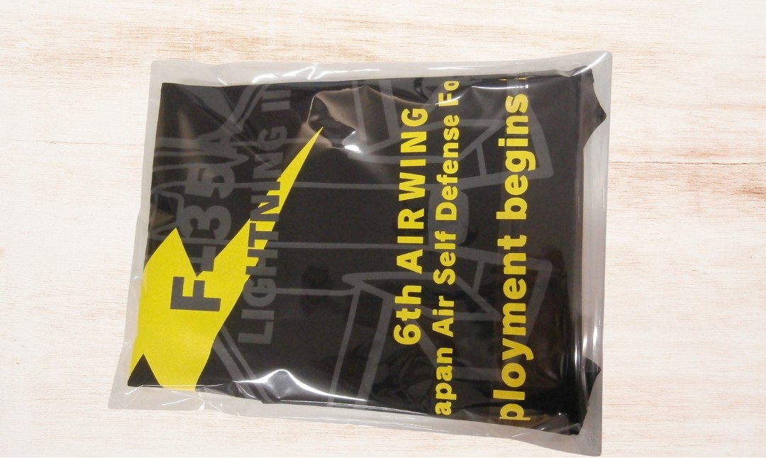 小松基地オリジナルF-35A Tシャツ 黒（Lサイズ）