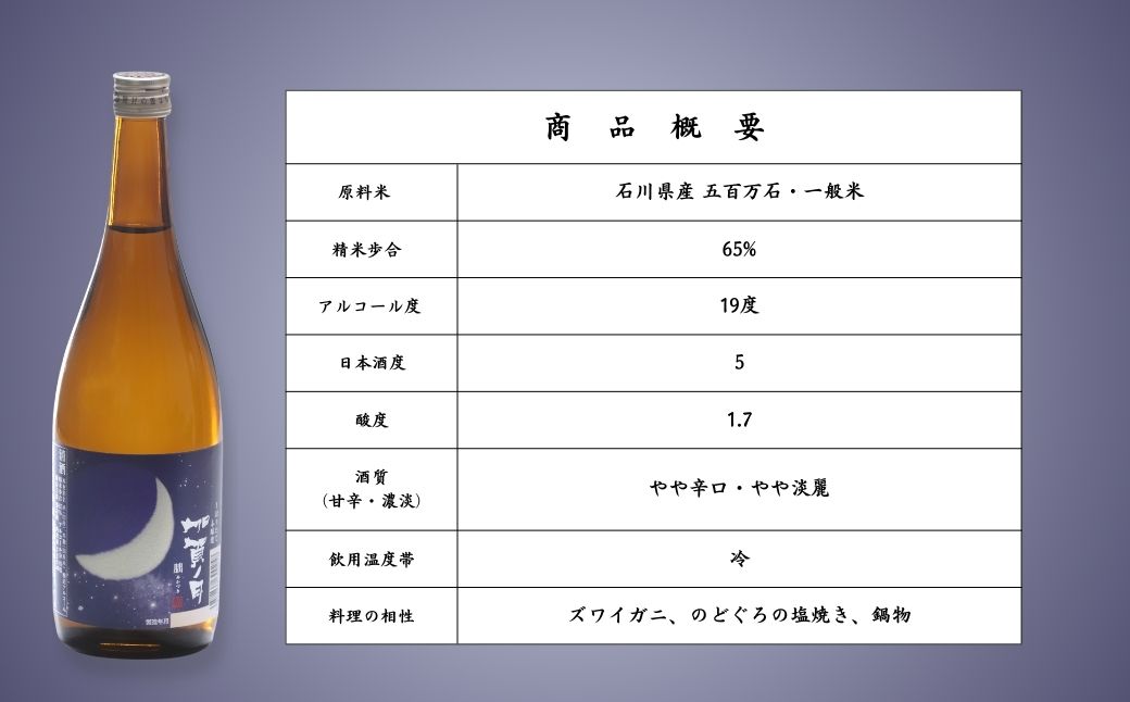 【冬季限定】日本酒 加賀ノ月 朏 (みかづき) しぼりたて生 (720ml)【加越酒造】