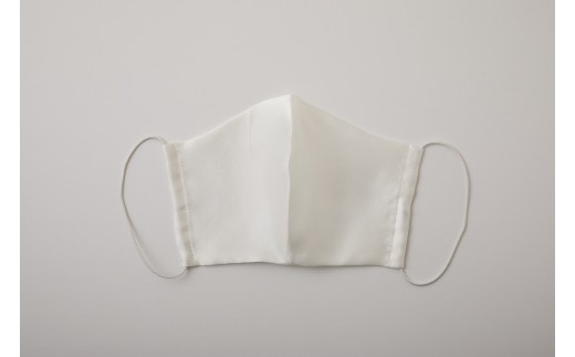 【大正2年創業の絹織物メーカーがつくるマスク】SILK MASK 007015　Off White/オフホワイト　1枚