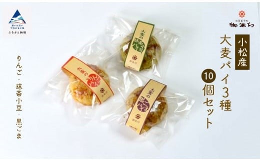 【石川県小松産】大麦パイ3種10個セット