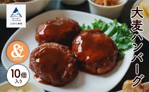 肉 料理 簡単 大麦ハンバーグ 10個入り