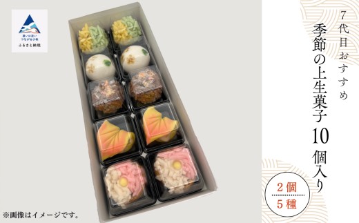 和菓子 お菓子 詰合せ 老舗和菓子屋《 7代目おすすめ》季節の上生菓子 10個入り