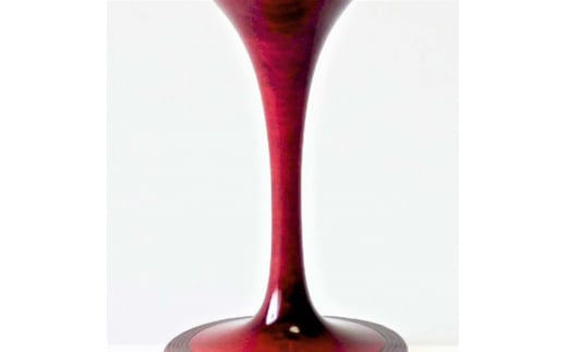 山中漆器 ワインカップ 帯千筋 茜すり F6P-0227
