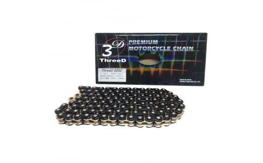 プレミアム モーターサイクルチェーン ThreeD スリード 520Z/3D BK;GP 120L MLJ カスタムパーツ 部品 モーターサイクル用 バイクチェーン チェーン 日用品 日本製 F6P-3159