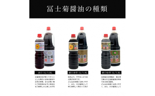 加賀醤油 冨士菊醤油 濃口 こいくち 並印 1000ml×15本 1ケース 醤油 しょう油 しょうゆ セット 1L 国産 濃口醤油 旨口醤油 甘口 調味料 かけ醤油 地醤油 ご当地 食品 F6P-1788