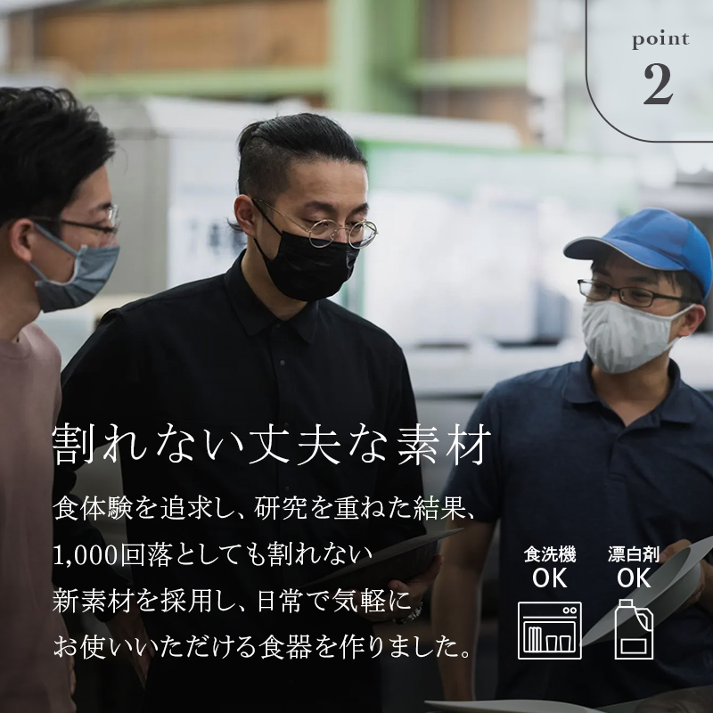 ARAS 大皿ウェーブ 27cm 【カラー：グリーングレー】 プレート 割れない 保証付き ARAS エイラス 色が選べる 皿 食器 うつわ 贈り物 ギフト 1.5万円 15000円 F6P-2024