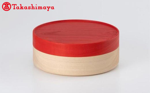 〈畑漆器店〉SOJI hako Ｌ red　キャニスター1段【高島屋選定品】 小物入れ 重箱 お弁当箱 F6P-3246