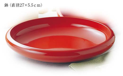 山中塗 本うるし塗 9.0飛鳥鉢(桐箱入) 日本製 伝統工芸 山中塗 工芸品 F6P-2218