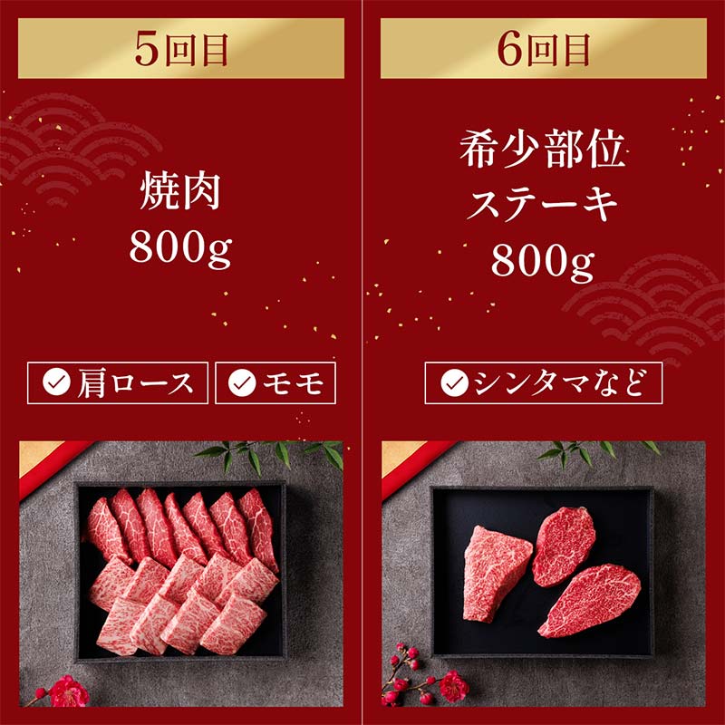 【和牛セレブ】能登牛 定期便「ファーストクラス」全6回 【2026年1月以降発送】牛肉 最高級 定期便 黒毛和牛 能登牛 和牛セレブ F6P-2162