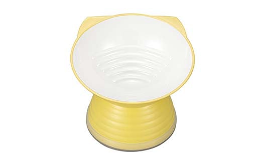 みやわん ねこ脚付きフードボウル ＹＥ(イエロー) F6P-2496