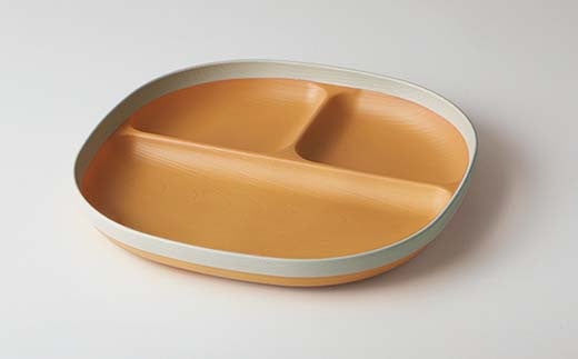MUSUBI塗り分け ペア食器セット イエロー・ホワイト 山中漆器 山中塗 軽量 レンジ対応 食洗機対応 木目 ナチュラル 自然 おしゃれ ギフト F6P-2185