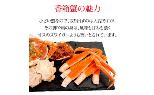 石川県産 加能かに ズワイガニ ( 産地証明タグ付 ) 大サイズ 2匹 + 香箱かに 5匹 詰合せ ( 4～5人前 ) 12月16日～12月26日発送 食べ比べ セット ズワイガニ F6P-2767