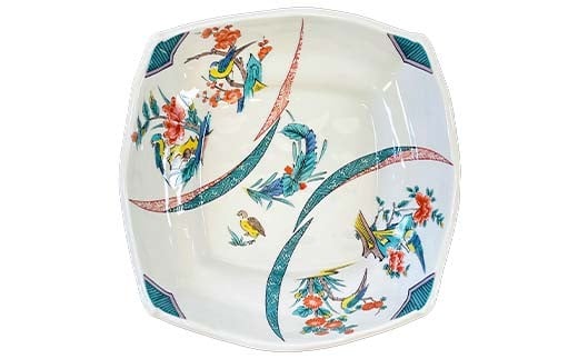 九谷焼 鉢 古九谷割取 伝統 工芸品 装飾品 盛り鉢 テーブルウェア 食器 プレゼント ギフト 贈り物 石川県 加賀市 F6P-2859