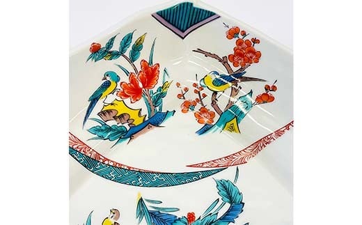 九谷焼 鉢 古九谷割取 伝統 工芸品 装飾品 盛り鉢 テーブルウェア 食器 プレゼント ギフト 贈り物 石川県 加賀市 F6P-2859