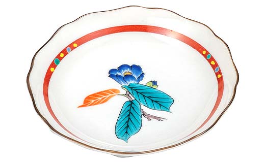 九谷焼 皿揃 花ごよみ 5枚組 食器 お皿 日本製 ギフト プレゼント F6P-2846