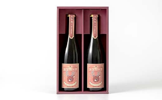 【ギフトBOX】飲みやすいロゼスパークリングワイン ユタカーナ（750ml）2本 専用ギフトボックス ぶどう ブドウ 葡萄 お酒 アルコール飲料 プレゼント ピノ・ノワール ソーヴィニヨン・ブラン ロゼ F6P-3165