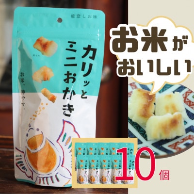 カリッとミニおかき 10個セット ※お米っておいしい!を実感できる【1689313】