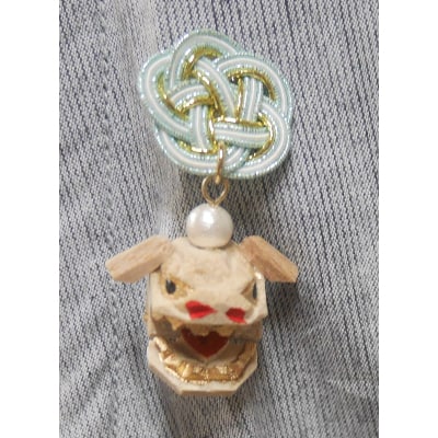 加賀獅子ピンバッジ×水引【1236325】