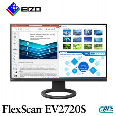EIZO USB Type-C搭載27型液晶モニター FlexScan EV2720S ブラック【1609242】