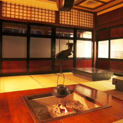 おひとりさま歓迎!平日1名宿泊券自然派な料理旅館一里野高原ホテルろあん1泊2食いろり炭火膳基本プラン【1345240】