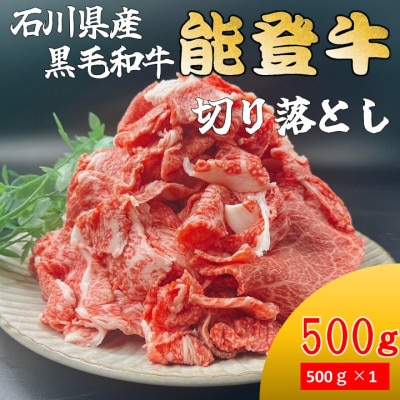 能登牛　切り落とし　500g×1パック【配送不可地域：離島】【1483361】