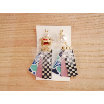 加賀獅子耳飾り　桜(ピアス)【1236967】