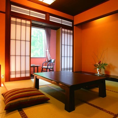 自然派な料理旅館 一里野高原ホテルろあんの選べる2種の飛騨牛夕食!1泊2食飛騨牛プランペア宿泊券【1347033】