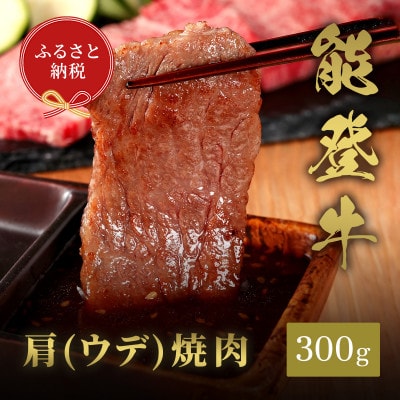 能登牛 牛肩(ウデ) 焼肉 300g【配送不可地域：離島】【1556808】