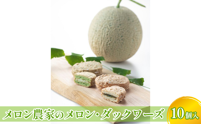 メロン農家のメロン・ダックワーズ10個入 お菓子 焼菓子 スイーツ