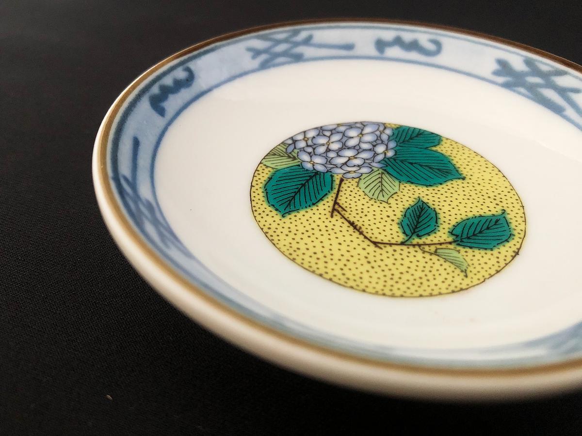 九谷焼　3号皿揃 　吉田屋草花　(5枚セット） a01 食器 キッチン雑貨 キッチンアイテム 雑貨 小物 お皿 丸皿 豆皿 食卓 テーブルコーディネート 