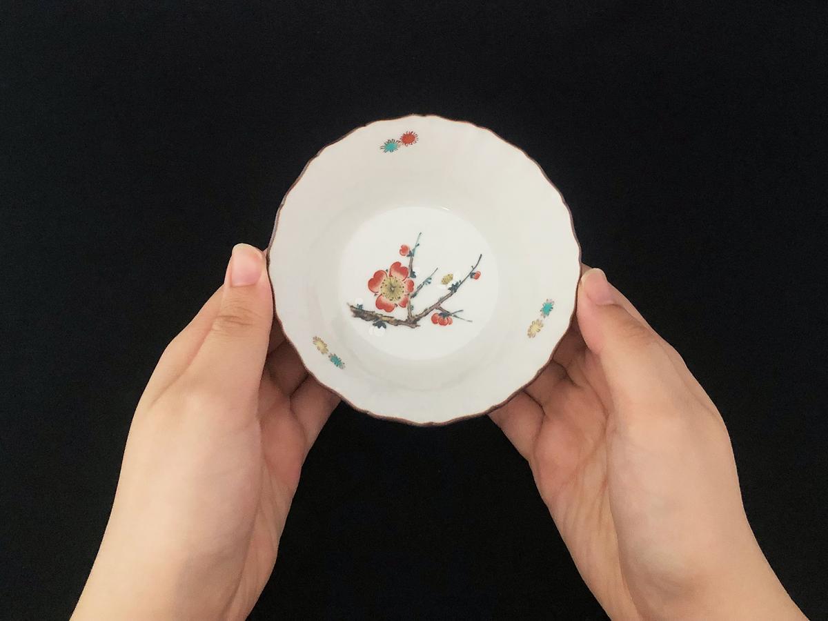 九谷焼　 3.5号小鉢揃　草花絵変り　a01 食器 キッチン雑貨 キッチンアイテム 雑貨 小物 お皿 小皿 食卓 テーブルコーディネート 