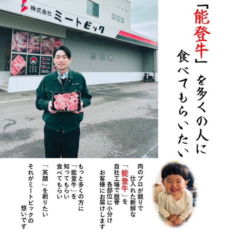 能登牛　切り落とし　500g(500g×1パック)　国産　石川県　黒毛和牛　牛肉　牛丼　肉じゃが　カレー　牛肉料理