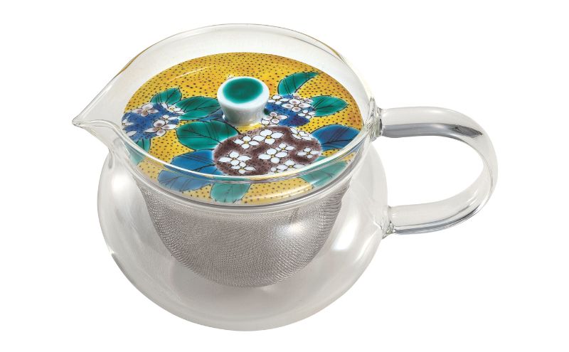 九谷焼 九谷和ポットNAGOMI POT・吉田屋紫陽花