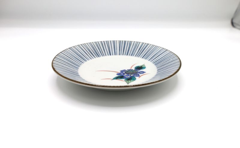 九谷焼 5.2号皿揃・五草花(5枚組)